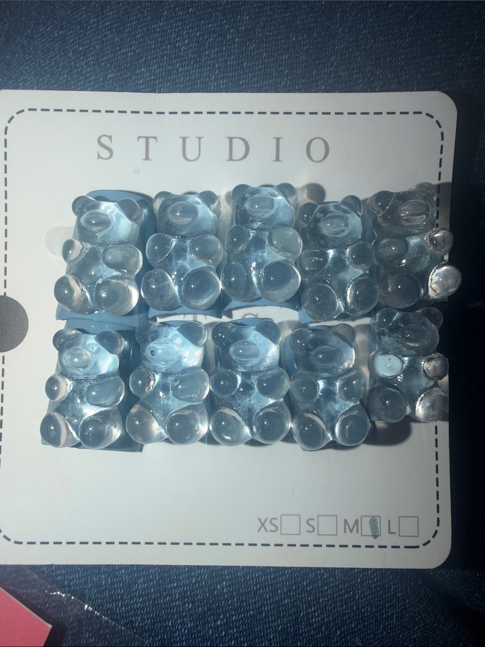 Studio Blue Gummy Bear Press-On Nails